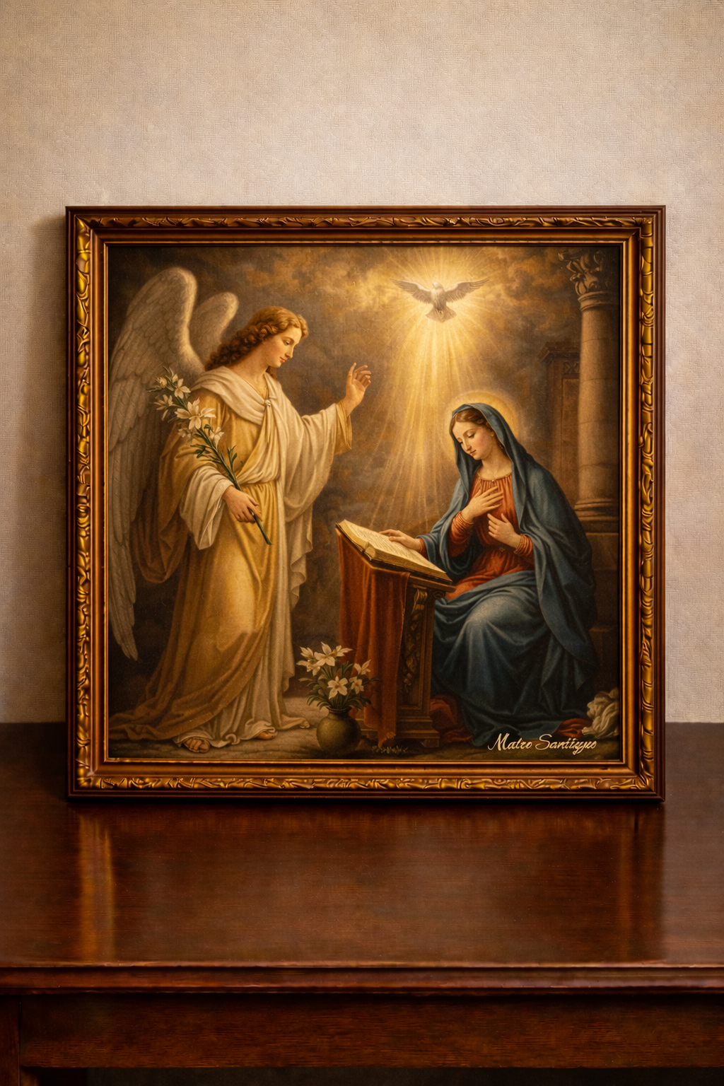 The Annunciation in serene light