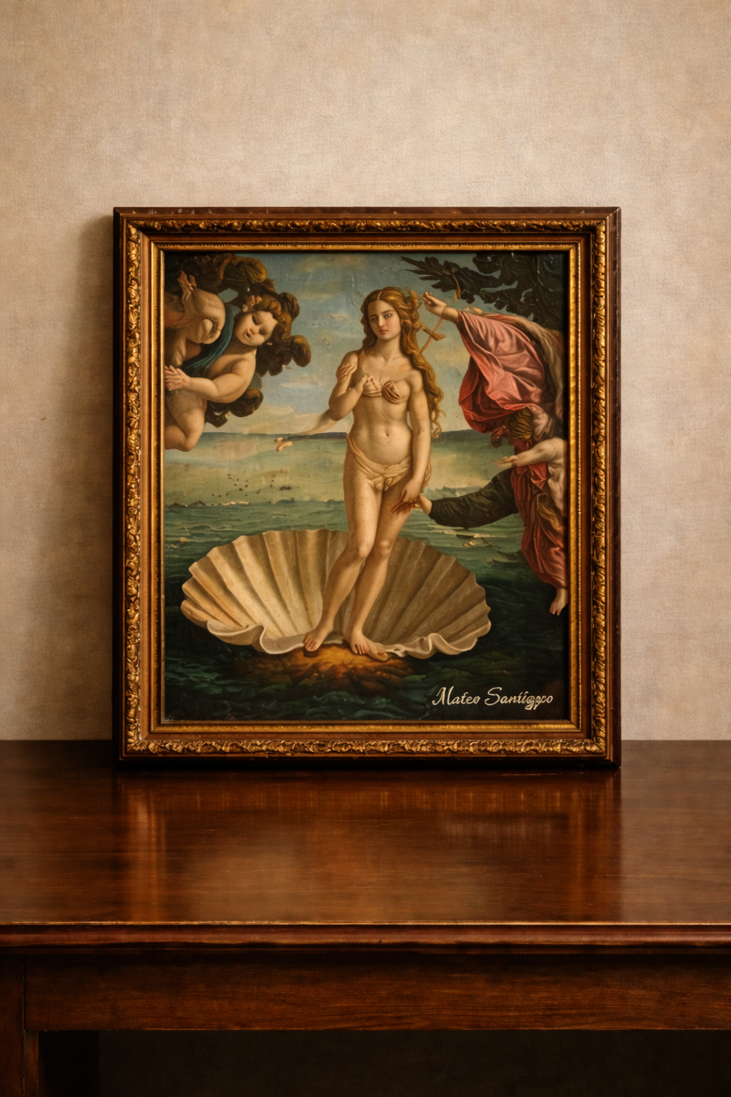 Venus rising from the seashell