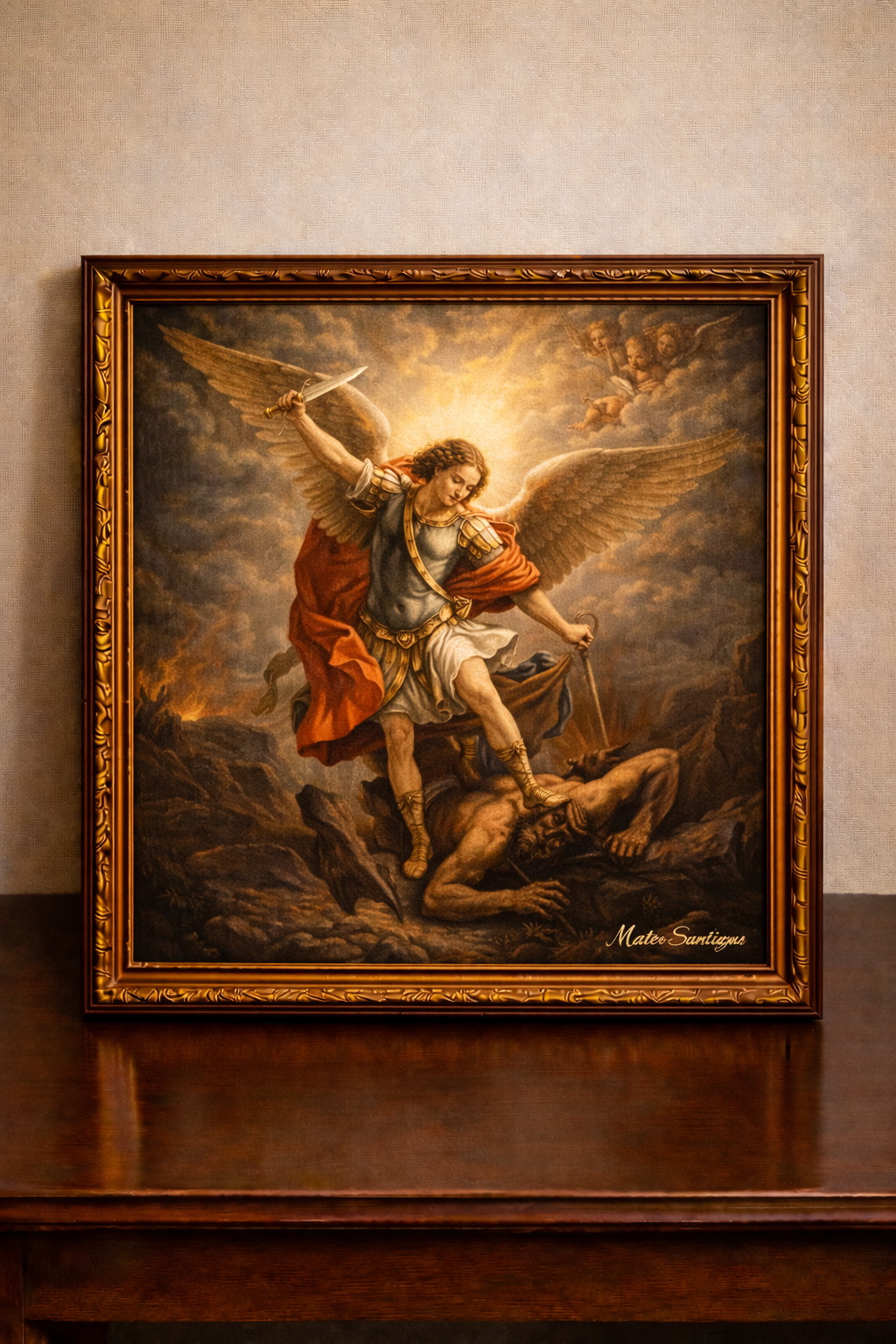 Saint Michael's triumph over darkness