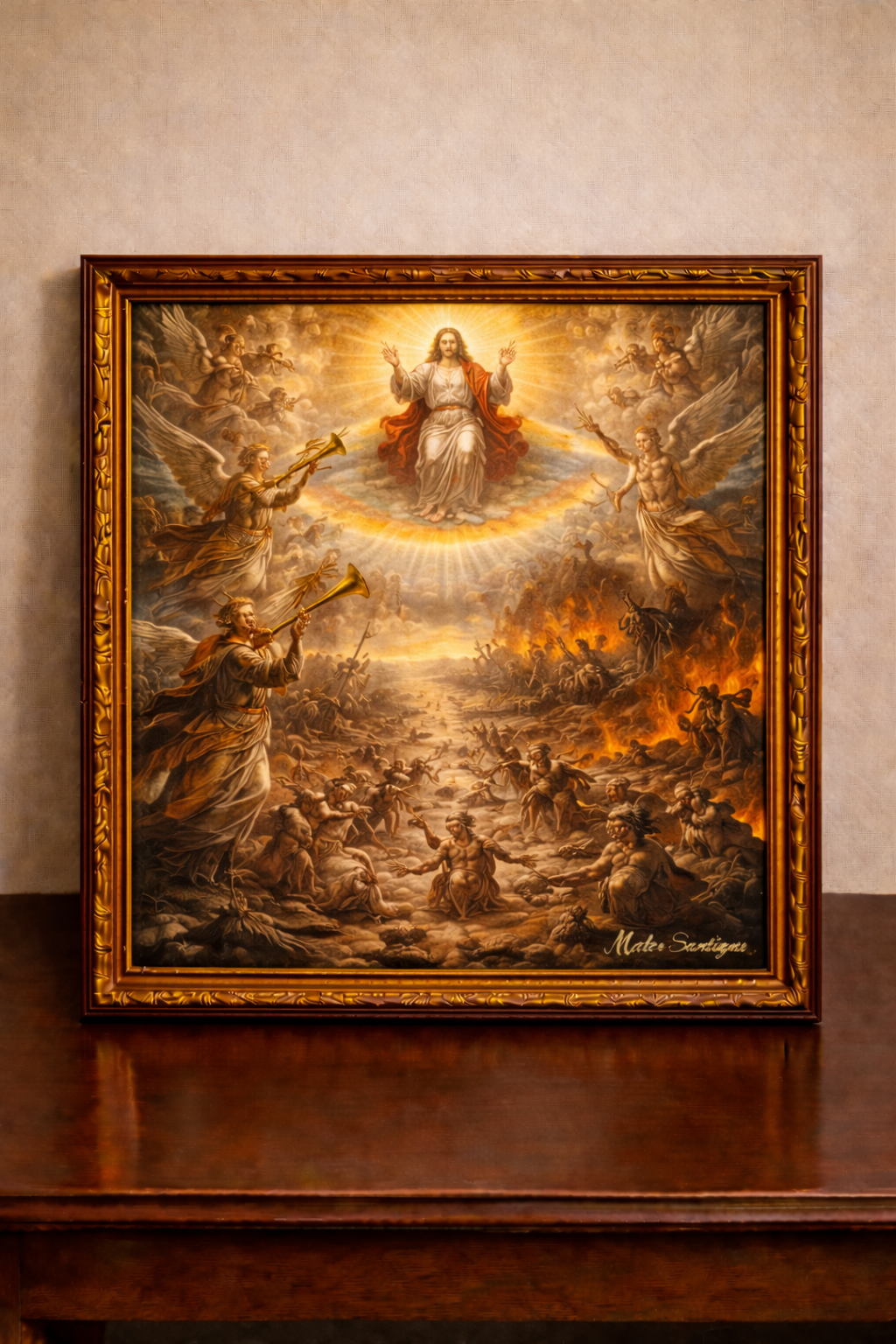 Judgment Day in vibrant oil paint