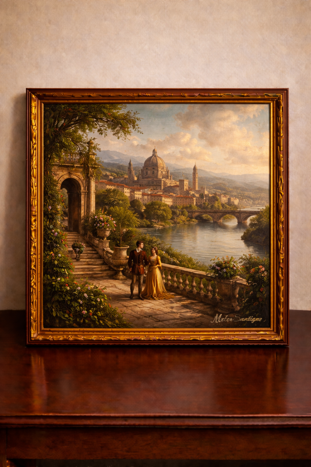 Renaissance afternoon by the riverside